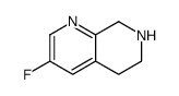 3-fluoro-5,6,7,8-tetrahydro-1,7-naphthyridine结构式