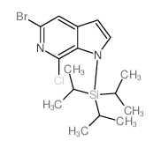 5-Bromo-7-chloro-1-(triisopropylsilyl)-1H-pyrrolo[2,3-c]pyridine Structure