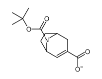 8-[(2-methylpropan-2-yl)oxycarbonyl]-8-azabicyclo[3.2.1]oct-3-ene-3-carboxylate结构式