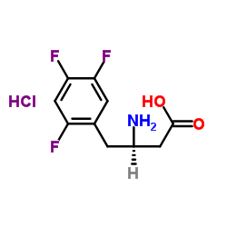 (R)-3-AMINO-4-(2,4,5-TRIFLUOROPHENYL)BUTANOIC ACID HYDROCHLORIDE structure