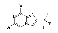 6,8-Dibromo-2-trifluoromethylimidazo[1,2-a]pyrazine结构式