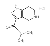 N,N-dimethyl-4,5,6,7-tetrahydro-1H-pyrazolo[4,3-c]pyridine-3-carboxamide,hydrochloride Structure