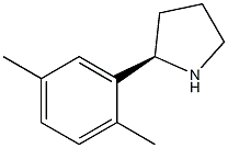 (2R)-2-(2,5-DIMETHYLPHENYL)PYRROLIDINE结构式