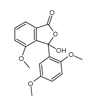 3-(2,5-dimethoxyphenyl)-3-hydroxy-4-methoxy-1(3H)-isobenzofuranone结构式