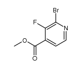 Methyl 2-Bromo-3-fluoroisonicotinate structure