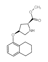 Methyl (2S,4S)-4-(5,6,7,8-tetrahydro-1-naphthalenyloxy)-2-pyrrolidinecarboxylate Structure