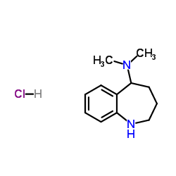 N,N-dimethyl-2,3,4,5-tetrahydro-1H-benzo[b]azepin-5-amine hydrochloride Structure