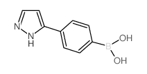 [4-(1H-吡唑-5-基)苯基]硼酸结构式
