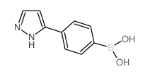 B-[4-(1H-Pyrazol-5-yl)phenyl]-boronic acid structure