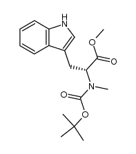 methyl (R)-3-(1H-indol-3-yl)-2-(N-tert-butoxycarbonyl-N-methylamino)propanoate Structure