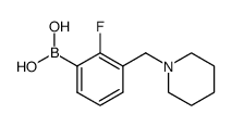 2-fluoro-3-(piperidin-1-ylmethyl)phenylboronic acid Structure