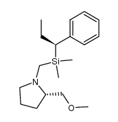 (S)-1-((dimethyl((S)-1-phenylpropyl)silyl)methyl)-2-(methoxymethyl)pyrrolidine结构式