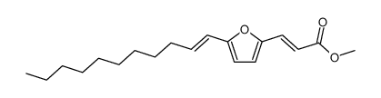 (E/Z)-2-(2-Methoxycarbonylvinyl)-5-(1-undecenyl)furan结构式