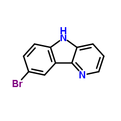 8-溴-5H-吡啶并[3,2-b]吲哚结构式