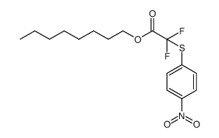octyl 2,2-difluoro-2-(4-nitrophenylthio)acetate Structure