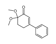 1,1-dimethoxy-4-phenyl-3-cyclohexen-2-one Structure