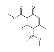 dimethyl 2,4-dimethyl-6-oxocyclohex-4-ene-1,3-dicarboxylate结构式