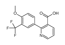 2-[4-methoxy-3-(trifluoromethyl)phenyl]pyridine-3-carboxylic acid Structure