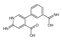 2-amino-5-(3-carbamoylphenyl)pyridine-4-carboxylic acid Structure