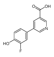 5-(3-fluoro-4-hydroxyphenyl)pyridine-3-carboxylic acid结构式