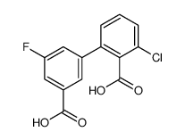 2-(3-carboxy-5-fluorophenyl)-6-chlorobenzoic acid结构式