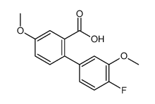 2-(4-fluoro-3-methoxyphenyl)-5-methoxybenzoic acid Structure