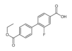 4-(4-ethoxycarbonylphenyl)-3-fluorobenzoic acid Structure