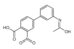 4-(3-acetamidophenyl)-2-nitrobenzoic acid结构式