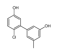4-chloro-3-(3-hydroxy-5-methylphenyl)phenol结构式