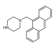 1-(anthracen-9-ylmethyl)piperazine结构式