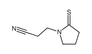 1-Pyrrolidinepropanenitrile,2-thioxo- Structure