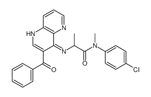 2-[(3-benzoyl-1,5-naphthyridin-4-yl)amino]-N-(4-chlorophenyl)-N-methylpropanamide Structure