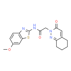 N-(6-methoxy-1,3-benzothiazol-2-yl)-2-(3-oxo-5,6,7,8-tetrahydrocinnolin-2(3H)-yl)acetamide Structure