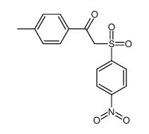 1-(4-methylphenyl)-2-(4-nitrophenyl)sulfonylethanone结构式