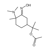 8-acetoxy-1-dimethylamino-p-menth-2-one oxime Structure