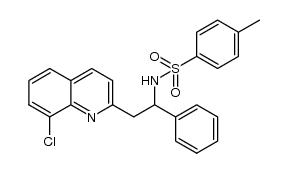 N-(2-(8-chloroquinolin-2-yl)-1-phenylethyl)-4-methylbenzenesulfonamide结构式