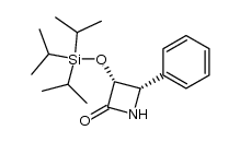 (3R,4S)-3-triisopropylsilyloxy-4-phenylazetidin-2-one结构式
