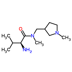 N-Methyl-N-[(1-methyl-3-pyrrolidinyl)methyl]-L-valinamide结构式