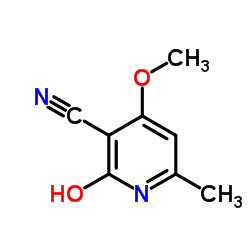 2-Hydroxy-4-methoxy-6-methylnicotinonitrile结构式