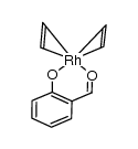 bis(η2-ethene)(salicylato-O,O')rhodium(I) Structure