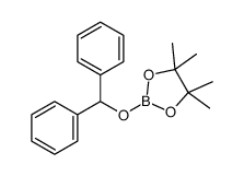 2-(benzhydryloxy)-4,4,5,5-tetramethyl-1,3,2-dioxaborolane结构式