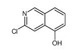 3-chloroisoquinolin-5-ol结构式