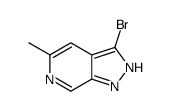 3-溴-5-甲基-1H-吡唑并[3,4-c]吡啶结构式