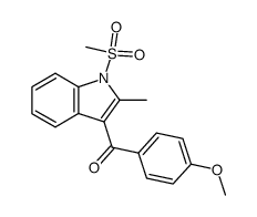 1-methylsulfonyl-2-methyl-3-(4-methoxybenzoyl)-1H-indole Structure