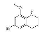 6-bromo-8-methoxy-1,2,3,4-tetrahydroquinoline结构式