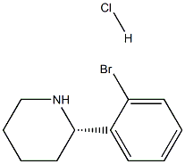 (S)-2-(2-bromophenyl)piperidine hydrochloride Structure