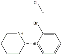 (S)-2-(2-bromophenyl)piperidine hydrochloride结构式