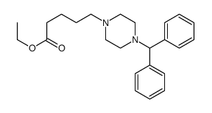 ethyl 5-(4-benzhydrylpiperazin-1-yl)pentanoate Structure