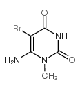 6-amino-5-bromo-1-methyluracil monohydrate Structure