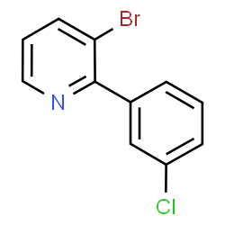 3-Bromo-2-(3-chlorophenyl)pyridine结构式